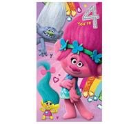 Trolls Age 4 Birthday Card