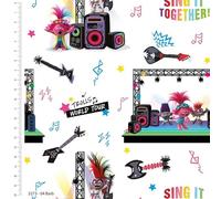 Trolls-Barb Cotton Printed Cotton Fabric 44’ Wide Approx. 100% Cotton. Ideal for Kids Crafts, Patchwork, and Dressmaking