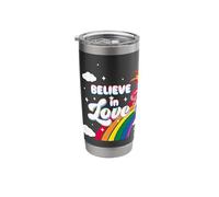 Trolls Believe in Love Rainbow Stainless Steel Insulated Tumbler