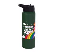 Trolls Believe in Love Rainbow Stainless Steel Insulated Water Bottle