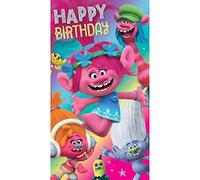Trolls Birthday Card, Multi Colour, TL011