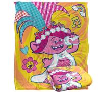 TROLLS Blanket, 152 x 127 cm Sing It Loud Poppy Silky Touch Super Soft Throw Blanket