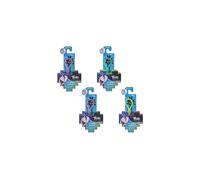 Trolls DreamWorks World Tour Tiny Dancers Surprise 4-Pack Series 3, Tiny Dancers Dolls, Clips, Rings, and Glasses, Toy for Kids 4 and Up