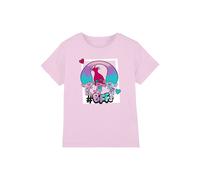 Trolls Girl's BFF Polaroid T-Shirt Light Pink | Size: 7-8 Years Trolls Light Pink 7-8 Years