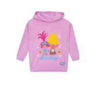 Trolls Girls Hoodie | Viva And Poppy Hooded Sweatshirt For Girls | Ages 3 To 10 Years