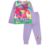 Trolls Girls Long Pyjamas Pjs Great Vibes 9-10