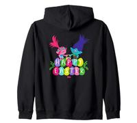 Trolls Happy Easter With Poppy And Branch Zip Hoodie