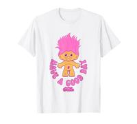 Trolls Have A Good Day Cute Pink Good Luck Troll Chest Logo T-Shirt