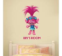 Trolls - Poppy Personalised Wall Mural Vinyl Art Decal Sticker (120cm (arms Open))
