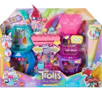 TROLLS QUEEN POPPY Band Together Mount Rageous Playset 25+Accessories4 Hair Pops