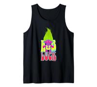 Trolls Rub for Luck Neon Hair Design Tank Top