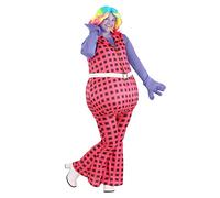 Trolls Women's Plus Size Lady Glitter Sparkles Fancy Dress Costume
