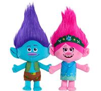 Trolls 13-inch World Tour Poppy & Branch Friendship Plush 2-Pack Stuffed Animals Kids Toys for Ages 3 Up Amazon Exclusive by Just Play