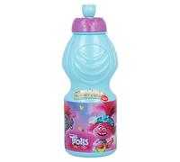 Trolls World Tour Kids Water Bottle with Drip Seal - 400ml BPA Free