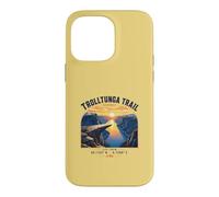Trolltunga Trail Norway Hiking Fjord Sunset Case for iPhone 14 Pro Max