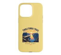 Trolltunga Trail Norway Hiking Fjord Sunset Case for iPhone 15 Pro Max