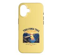 Trolltunga Trail Norway Hiking Fjord Sunset Case for iPhone 16