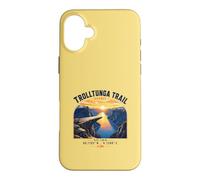 Trolltunga Trail Norway Hiking Fjord Sunset Case for iPhone 16 Plus
