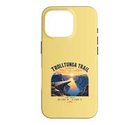 Trolltunga Trail Norway Hiking Fjord Sunset Case for iPhone 16 Pro
