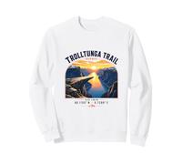 Trolltunga Trail Norway Hiking Fjord Sunset Sweatshirt