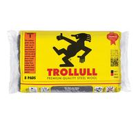 Trollull Extra Large Steel Wire Wool Pads Pack of 8 1 200g