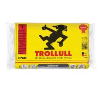 Trollull TRL771234 Extra Large Steel Wool Pads Grade 3 (Pack 8)