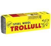 TROLLULL Steel Wool | Wire Wool 200g fine 000, intermediate sanding of painted and varnished surfaces and shellac, polishing copper, brass, and oil or wax on wood