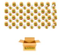 Trolly Party Burger Mini Sweets 10g - Individually Wrapped Burger-Shaped Candy | Fun Snack Treats for Parties, Gifts & Events (60x)