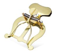 Trombone Alloy Flip Folder Music Clip Lyre for Marching Band | Smooth Surface, Classic Golden Finish, Stable Hold for Music Sheets, Brass Instrument Accessory
