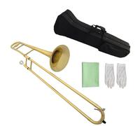 Trombone B flat Major Alto Trombone Lacquered Gold Harpsichord For Beginners And Exam Band Performances