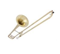 Trombone Beginner Bb Alto Gold Plated Trombone Set Copper Instrument Including Mouthpiece Gloves Etc.