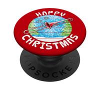 Trombone Christmas Trombonist Brass Musician Music Teacher PopSockets Adhesive PopGrip
