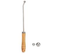 Trombone Dent Removal,Cylinder Grinding Machine And Bump Remover For Trumpet - Stainless Steel Maintenance Kit With Wooden Handle For Home School Instruments Care