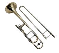 Trombone For Beginners Bb F Tenor Trombone Brass Lacquered Gold Plated Professional Musical Instrument With Box