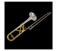 Trombone Instrument B Flat To F Tenor Change Pitch Trombone Handmade Brass Silver-plated Trumpet Mouth Trombone With Case