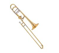 Trombone Instrument Bb/F Tone Tuning Slide Tenor Trombone Cupronickel Slide Sleeve Gold Brass Bell Trombone With Case