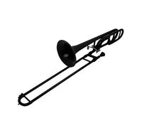 Trombone Instrument Brass Instruments B Flat Major Trombone ABS Beginner Grade Exam Performance(Phantom black)