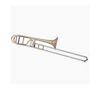 Trombone Instrument Brass Lacquered Gold Tenor Change Pitch Trombone B Flat To F Key Bb/F Tone Trombone Instrument With Case