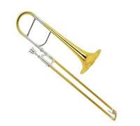 Trombone Instrument Junior Alto Trombone In Gold Lacquer Eb Tone Grade For Music Education