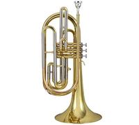 Trombone Instrument Standard Marching Trombone Bb Gold Plated Nickelp Lated Silver Plated White Brass Tone Tube(Gold)