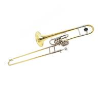Trombone Instrument Vertical Keys Slide Dual-purpose Trombone B Flat To F Key Three-piston Trombone With Case