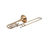 Trombone Intermediate Bb Flat Tenor Trombone With F Attachment With Mouthpiece Carry Case Gloves Cleaning Cloth