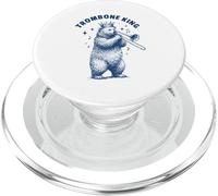 Trombone King Bear Musician Brass Player PopSockets PopGrip for MagSafe
