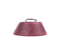 Trombone magnetic mute, lightweight leather mute for jazz and classical trombone players by MG Leather Work (Marsala)