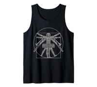 Trombone Marching Band Da Vinci Trombonist Vintage Tank Top