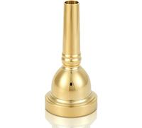 Trombone Mouthpiece, Baritone and Bass Horn Mouthpiece Brass Instrument Lightweight Musical Instruments for Beginners and Professional Players (Gold)