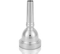 Trombone Mouthpiece, Copper Alto Mouth Piece with Superior Sound Lightweight Trombone Mouth Piece Accessory Replacement for Beginners Professional Players (Silver)