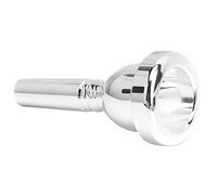 Trombone Mouthpiece Tenor, Large Shaft, Metal, 12.7 Mm, 5 G for Beautiful Voice, Attractive Sound, Brass Replacement (Silver)