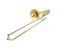 Trombone Musical Instruments Professional Practice Performance Gold Lacquer Bb Tone Double Tenor Trombone