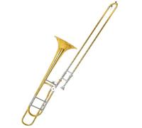 Trombone Musical Instruments Professional Tenor Trombone B Flat To F Key White Copper Pitch Tube